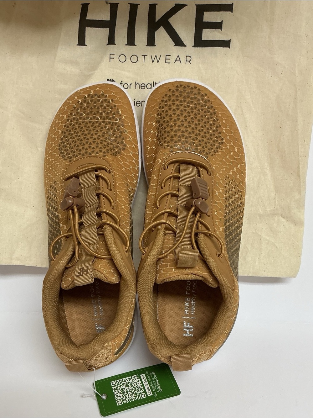 Hike Footwear Unisex Brown Cloud Series Lightweight Athletic Shoes W9/9.5 M7/5